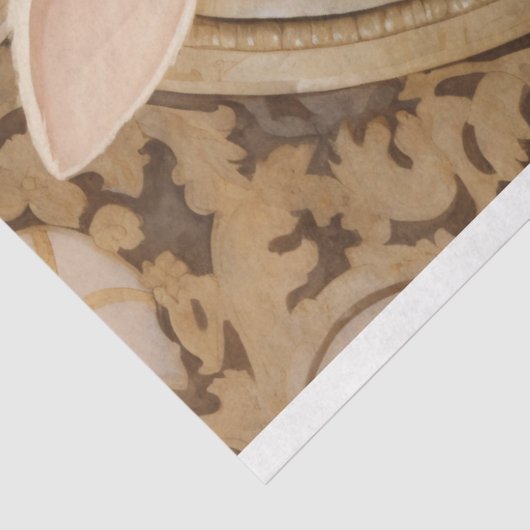 Kersthaas 5 tissuepapier (Detail)