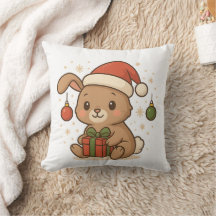 Kersthaas met kerstmuts