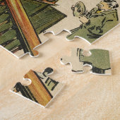 Kersthaast voor speelgoed, grappige cartoon, Tony  Legpuzzel (Zijkant)