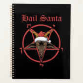 Kersthagelstans Sintersatanisme Goat Satan Baphome Planner (Voorkant)