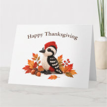 Kersthäkeldwerk specht Thanksgiving