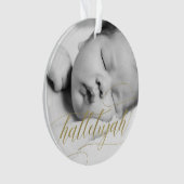 KerstHallelujah | Faux Gold met foto Ornament (voorkant)