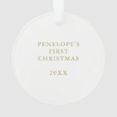 KerstHallelujah | Faux Gold met foto Ornament (achterkant)