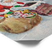 kerstHallo Vintage Poster (Hoek)