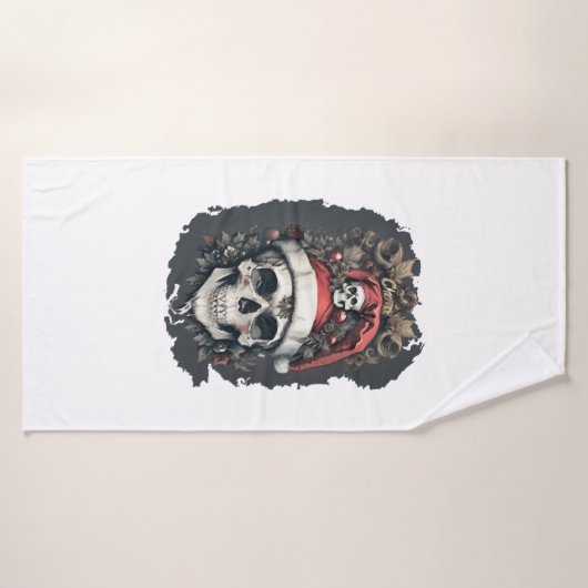 Kersthalloween Badhanddoek (Badhanddoek)