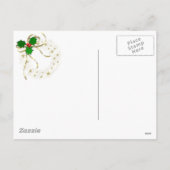 Kersthamster Feestdagenkaart (Achterkant)