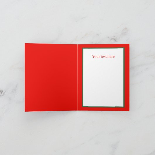 Kersthamster Prettig Kerstfeest Feestdagen Kaart (Binnen)