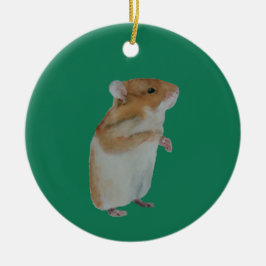 Kersthamsterornament Keramisch Ornament