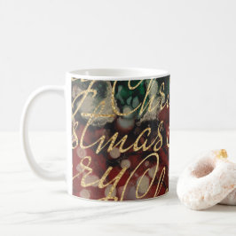 Kersthandbedrukte inkten van 11 oz. koffiemok