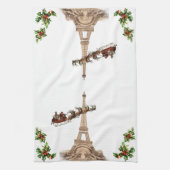 kersthanddoek in Parijs Theedoek (Verticaal)