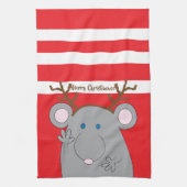 Kersthanddoek "Merry Christmouse" Theedoek (Verticaal)