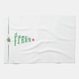 Kersthanddoek met kerstboom theedoek