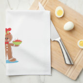 kersthanddoek voor GingerbrooBoy Theedoek (Quarter Fold)