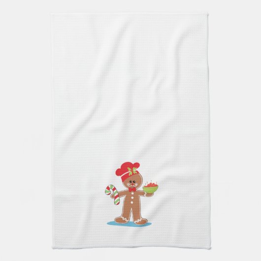 kersthanddoek voor GingerbrooBoy Theedoek (Verticaal)