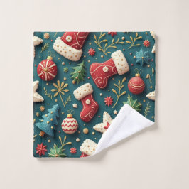 kersthanddoek washandje