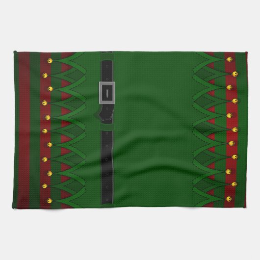 Kersthanddoeken, aangepaste vakantiehanddoeken theedoek (Horizontaal)