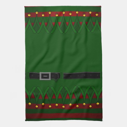 Kersthanddoeken, aangepaste vakantiehanddoeken theedoek (Verticaal)