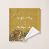 kersthanddoeken, speciaal gepersonaliseerd feestgo bad handdoek (Wasdoekje)