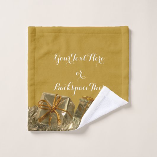 kersthanddoeken, speciaal gepersonaliseerd feestgo bad handdoek (Wasdoekje)