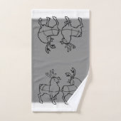 kersthanddoeken, speciaal gepersonaliseerd feestgo bad handdoek (Handdoek)