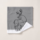 kersthanddoeken, speciaal gepersonaliseerd feestgo bad handdoek (Wasdoekje)