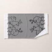 kersthanddoeken, speciaal gepersonaliseerd feestgo bad handdoek (Handdoek)