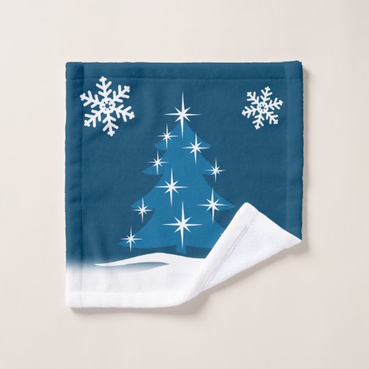 kersthanddoeken, speciaal gepersonaliseerd feestgo bad handdoek (Wasdoekje)