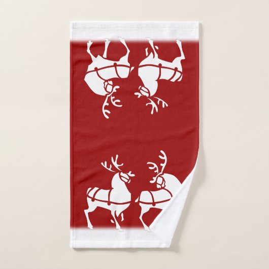 kersthanddoeken, speciaal gepersonaliseerd feestgo bad handdoek (Handdoek)