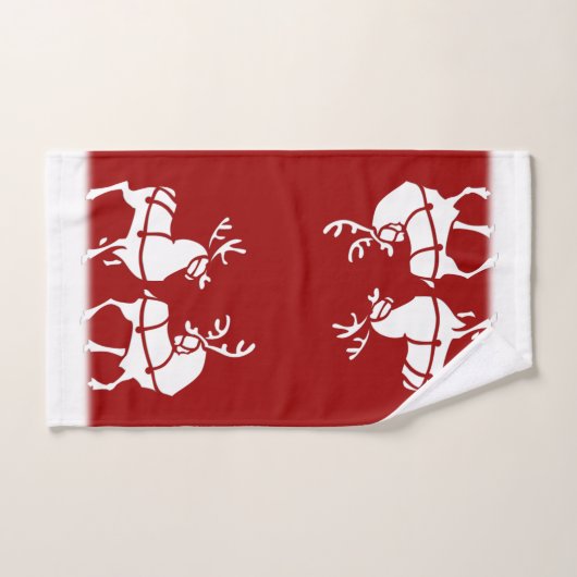 kersthanddoeken, speciaal gepersonaliseerd feestgo bad handdoek (Handdoek)