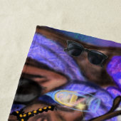 Kersthanddoekhanddoeken, kerstman en rendieren, fl strandlaken (In situ)