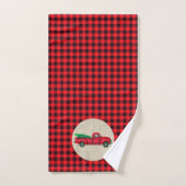 kersthanddoekje met Red Truck Bad Handdoek (Handdoek)