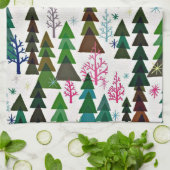  kersthanddoekjes met Retro Style Theedoek (Gevouwen)