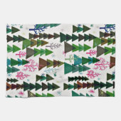  kersthanddoekjes met Retro Style Theedoek (Horizontaal)