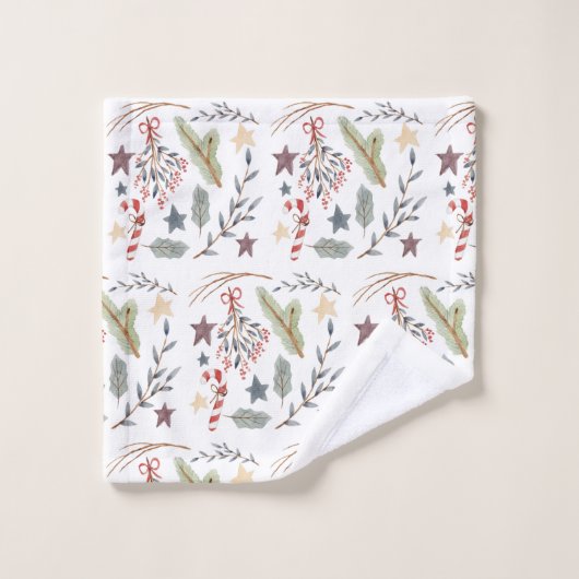 kersthanddoekset, badkamerdecor bad handdoek (Wasdoekje)