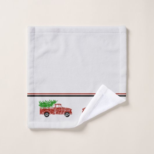  kersthanddoekset voor vrachtwagens bad handdoek (Wasdoekje)