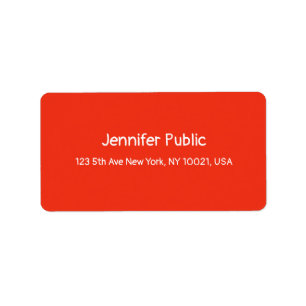 Kersthandgeschreven rood wit Sjabloon Adres Etiket