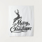 Kersthandgeschriften, snoepautomaten en sneeuwvlok wandkleed (Voorkant)