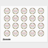 Kersthandomdram Lip Balm Ronde Sticker (Vel)