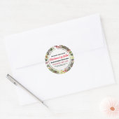 Kersthandomdram Lip Balm Ronde Sticker (Envelop)