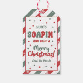 Kersthandzeep Merry Christmas Cadeaulabel (Achterkant)