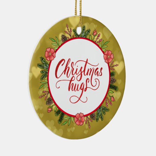 Kersthanen, aangepast aan jaar keramisch ornament (Rechts)