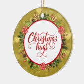 Kersthanen, aangepast aan jaar keramisch ornament (Links)