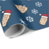 Kersthanukkah Aardappelen verpakkingspapier Cadeaupapier (Rol Hoek)