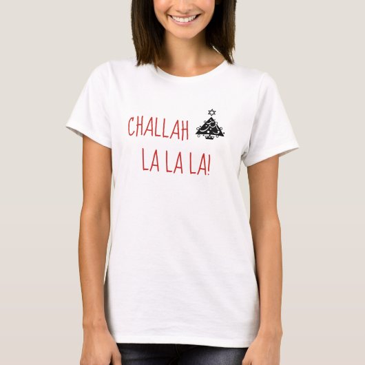 Kersthanukkah Chrismukkah Challah La La La La La L T-shirt (Voorkant)