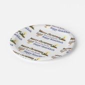 Kersthanukkah Papieren Bordje (Gekanteld)