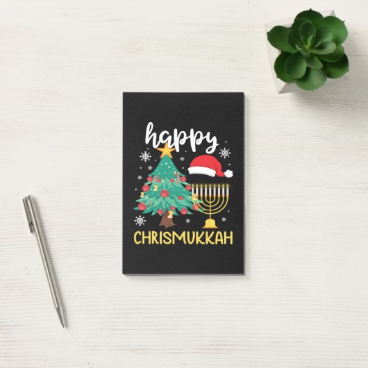 KerstHappy Chrismukkah Cool Holiday Gift Post-it® Notes (Kantoor)