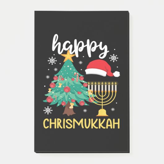 KerstHappy Chrismukkah Cool Holiday Gift Post-it® Notes (Voorkant)