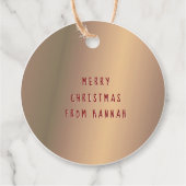 KERSTHART EN KNUFFELS ROOD GOUD CADEAU LABEL (Achterkant)