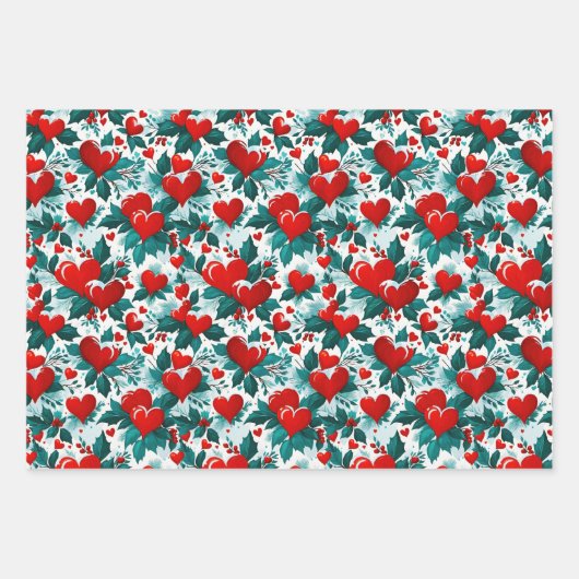 Kersthart Inpakpapier Vel (Voorkant 2)