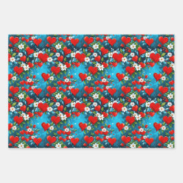 Kersthart Inpakpapier Vel